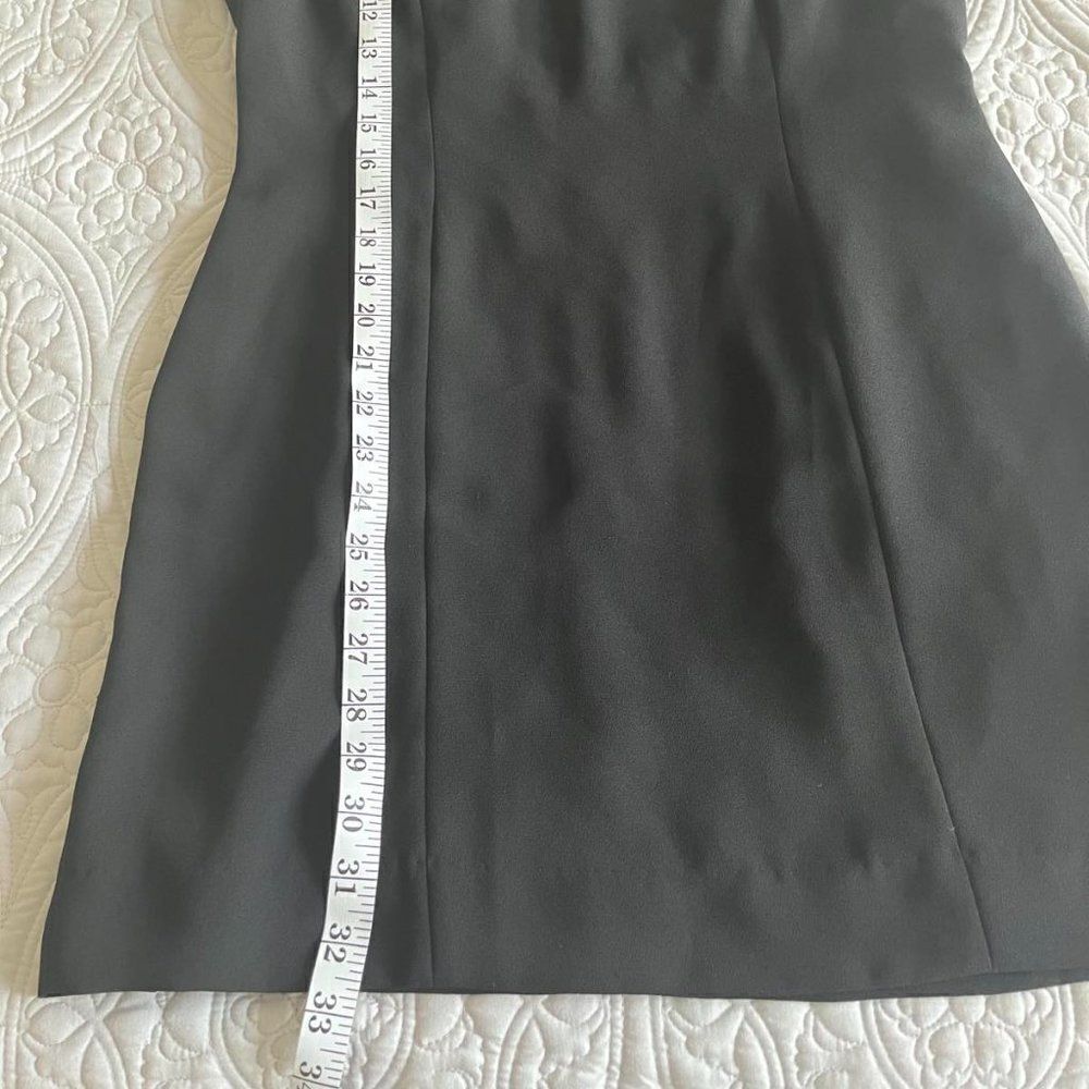 DONNA MORGAN black Beaded Lined Short Sleeve dress size 12P - Picture 13 of 16
